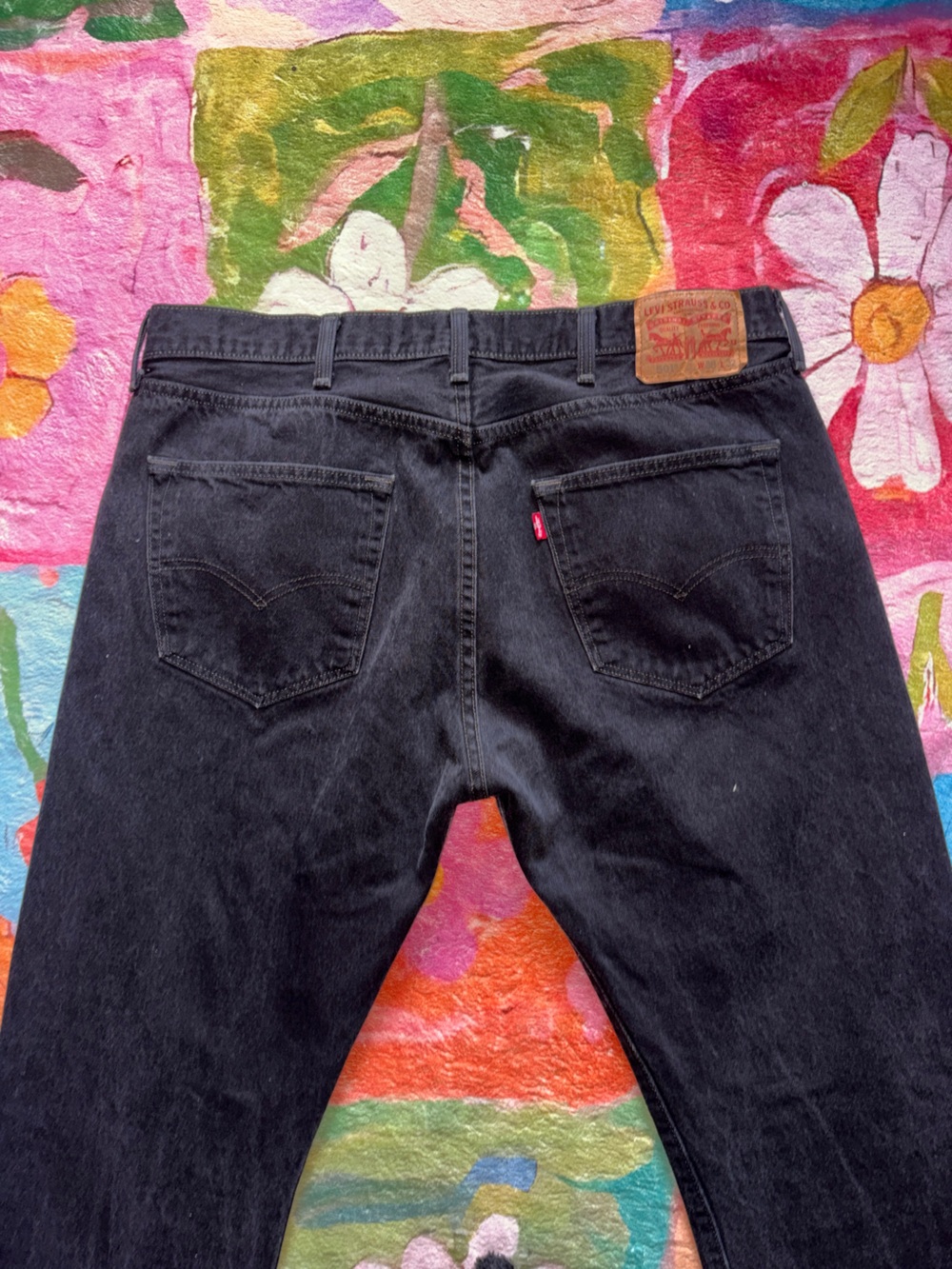 Levi's 501 Original Fit Black Denim Jeans W38 L32